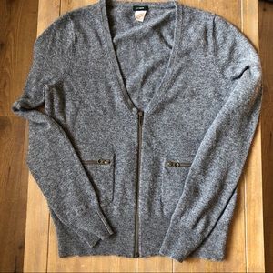 J. Crew zip sweater cardigan